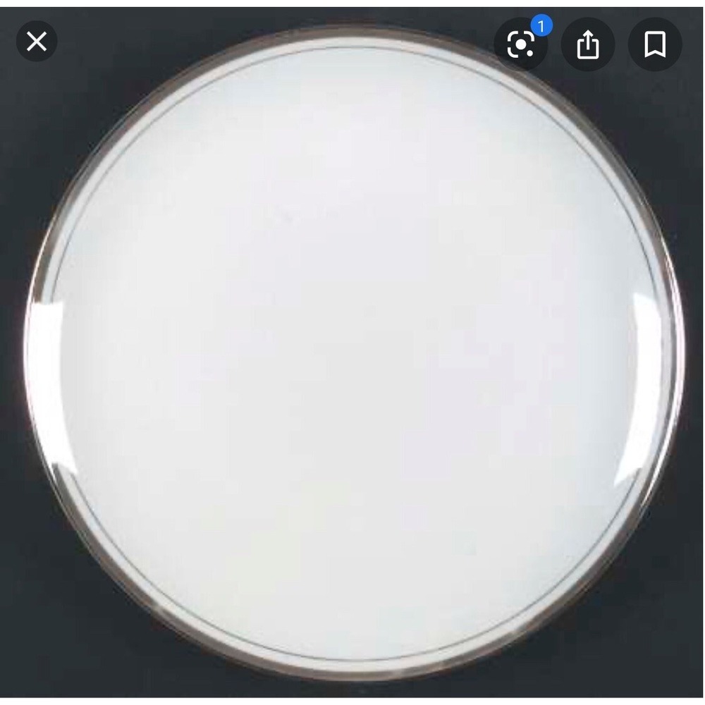 6 Royalton China Co Translucent Porcelain Golden Elegance Dinner Plate 9 1/4"